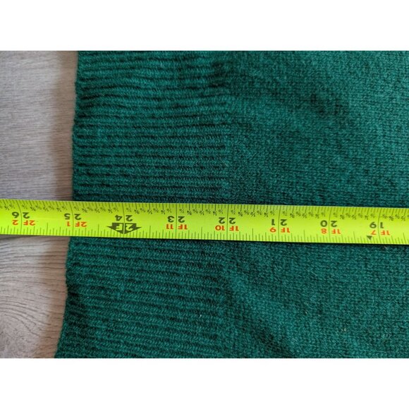 Westchester Classics Green V-Neck Lambswool Sweater Womens Large - Picture 5 of 6